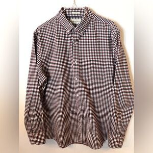 HAWKER RYE “SLIM” FIT STRETCH OXFORD LONG SLEEVE SHIRT.  SIZE LARGE.